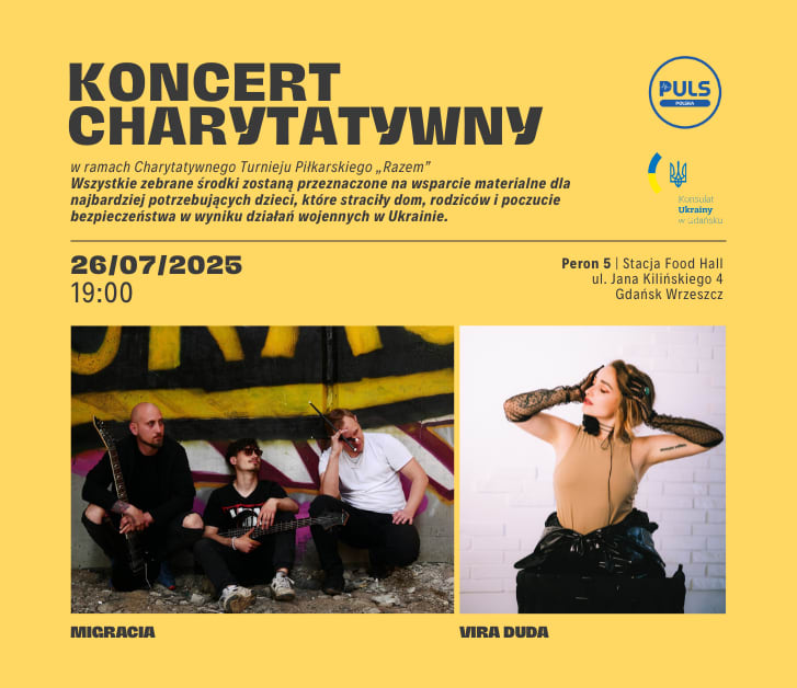 Going. | Koncert Charytatywny | Vira Kholodon-Duda x Migracja Band - PERON 5 | Stacja Food Hall