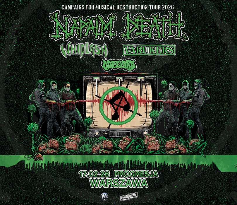 Going. | Campaign for Musical Destruction 2026 - NAPALM DEATH | Warszawa - Progresja