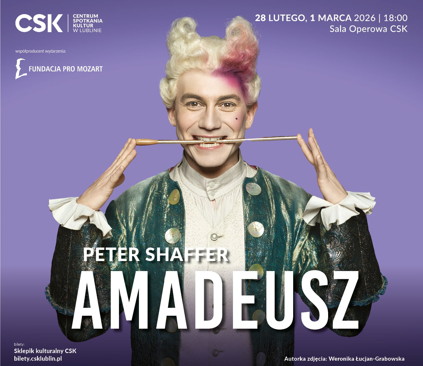 Going. | Spektakl Amadeusz - Centrum Spotkania Kultur