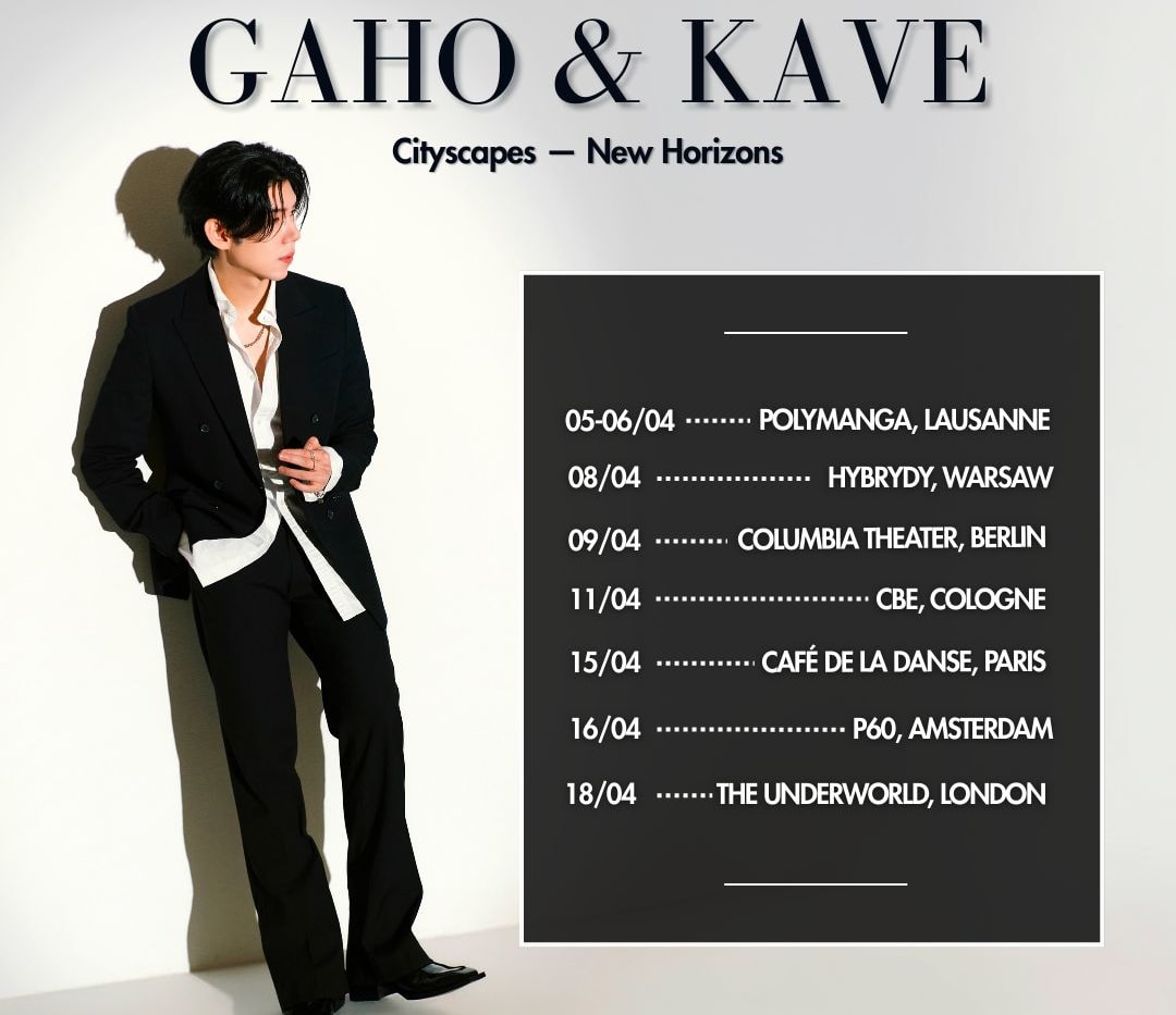 Going. | GAHO & KAVE — EUROPE TOUR 2026 - Cityscapes — New Horizons - Hybrydy