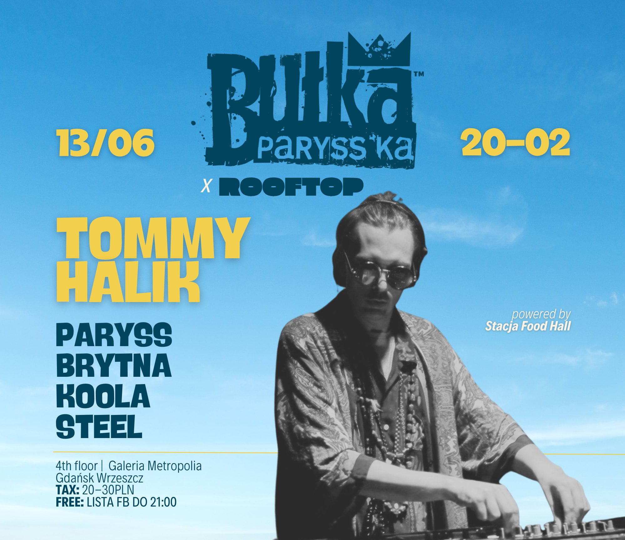 Going. | 13.06 BUŁKA PARYSS'KA NA DACHU - TOMMY HALIK - Rooftop bar 'n' fun