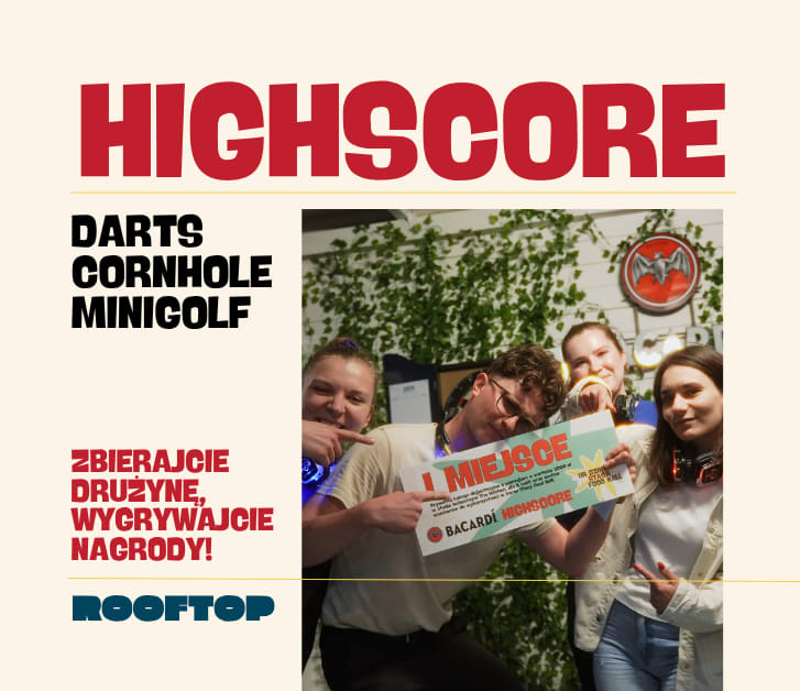 Going. | Highscore Challenge – Sprawdź swoją celność na ROOFTOPie - Rooftop bar 'n' fun