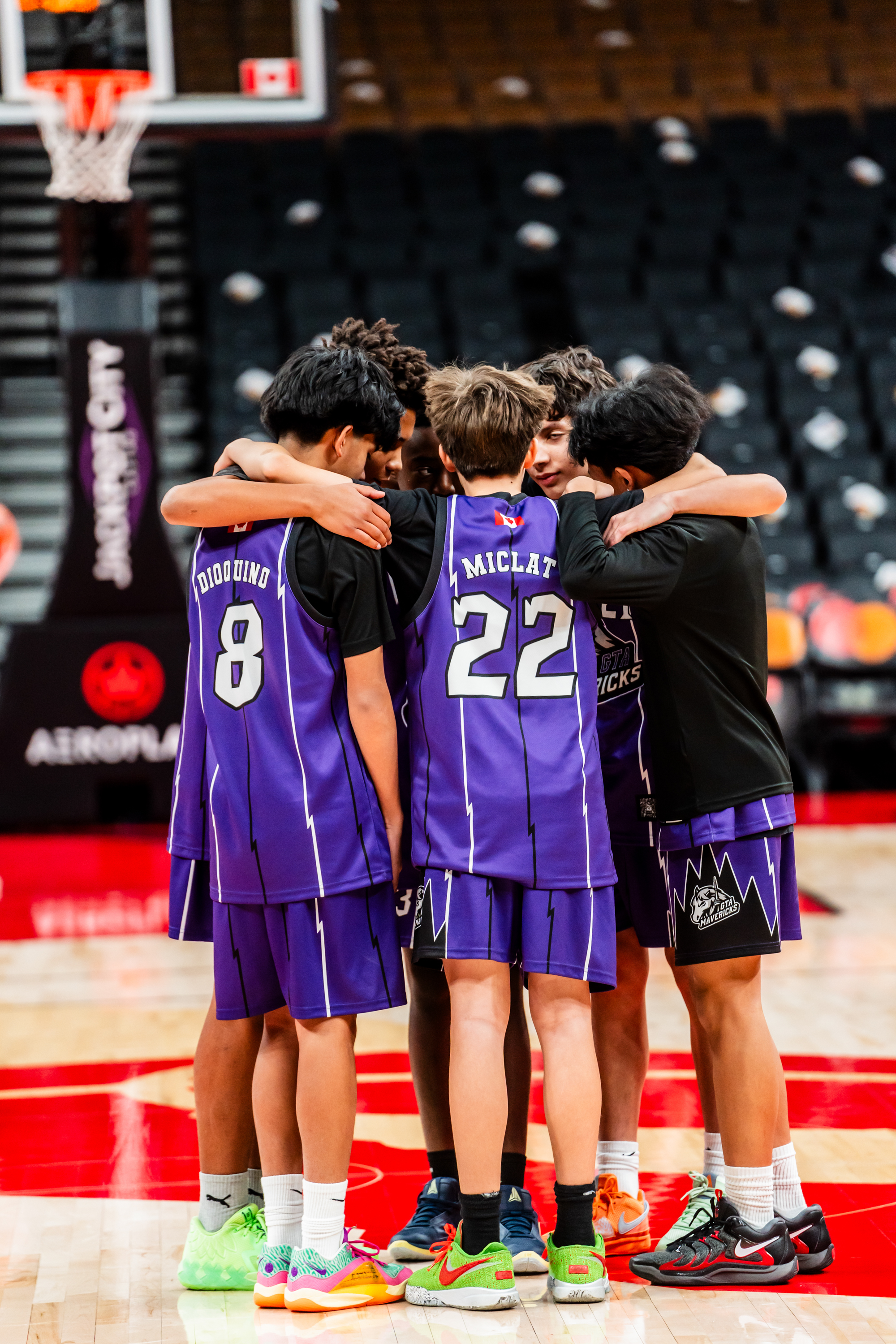 GTA Mavericks Rep basketball players competing