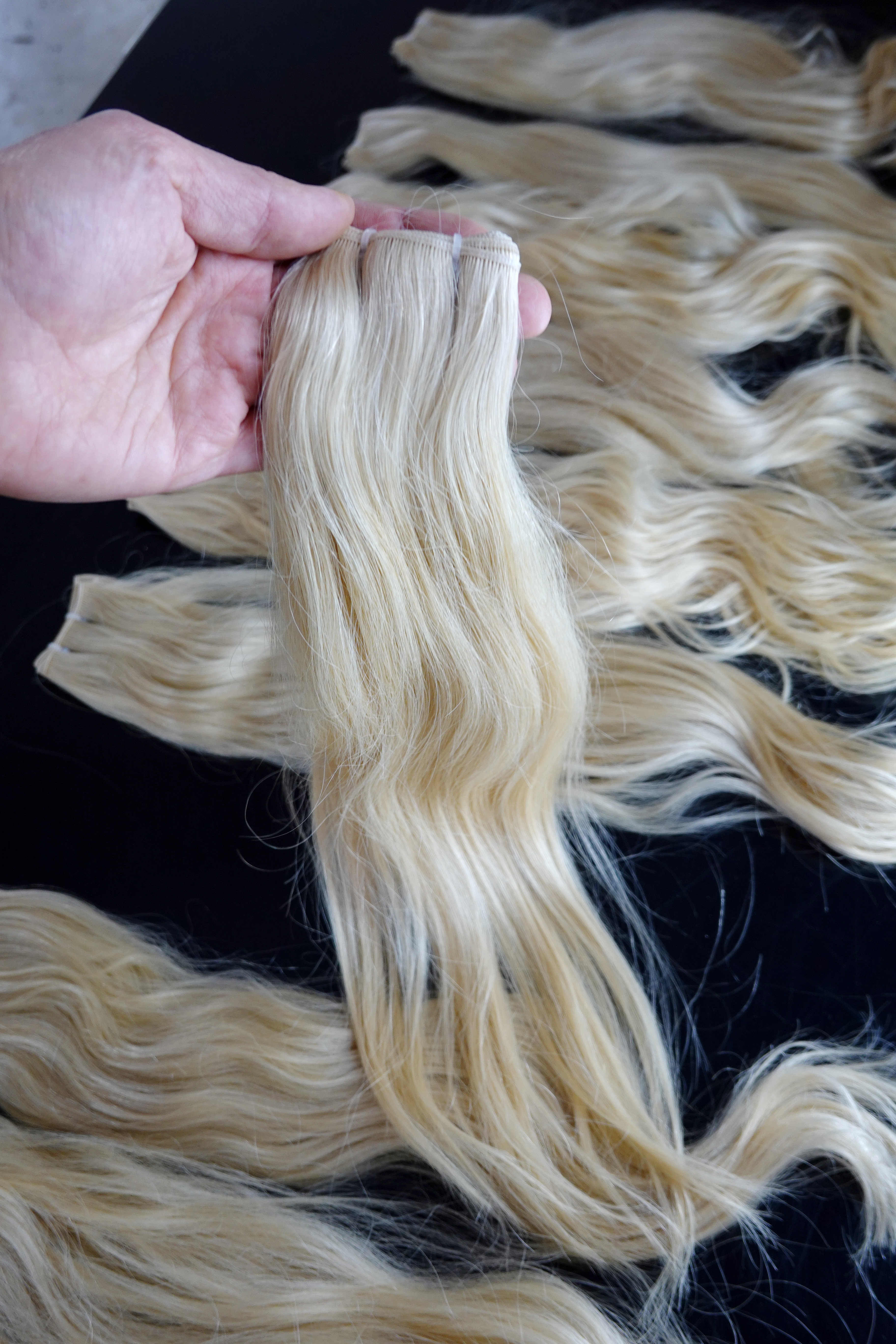 Raw European virgin hair in the Ralph atelier