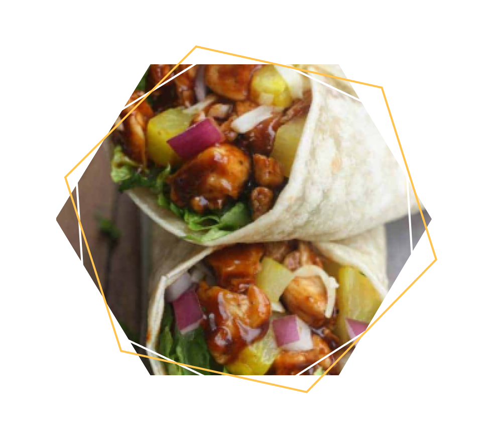 Thai BBQ Chicken Wrap