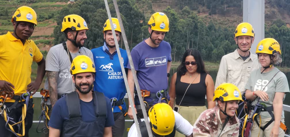 The Zipline Experience enjoying the longest zipline experience in Africa