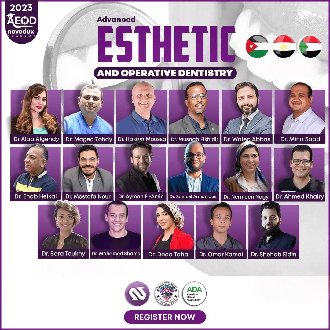 2023 AEOD: Advanced dental ESTHETICS AND OPERATIVE DENTISTRY