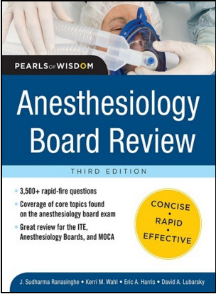 Cover of Anesthesiology Board Review Pearls of Wisdom 3rd Edition