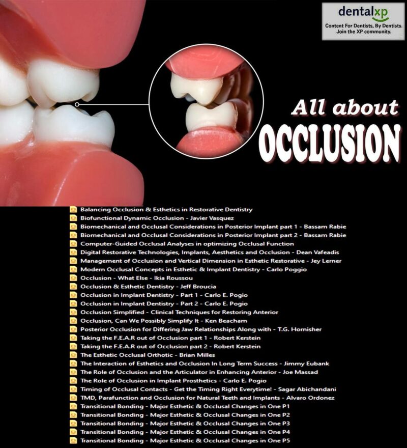 Cover of DentalXP All about Occlusion