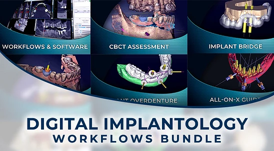 Cover of Digital Implantology Workflows Bundle ( 6 COURSES )