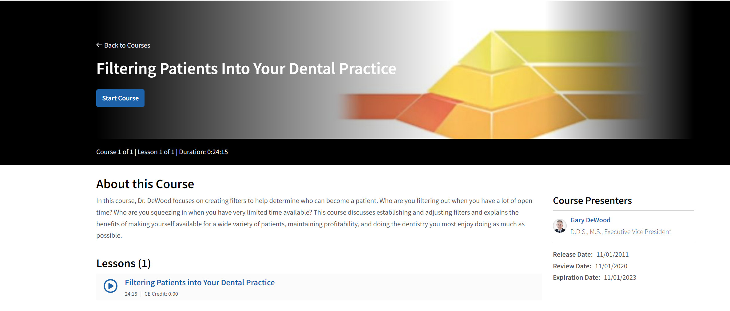 Cover of Filtering Patients Into Your Dental Practice
