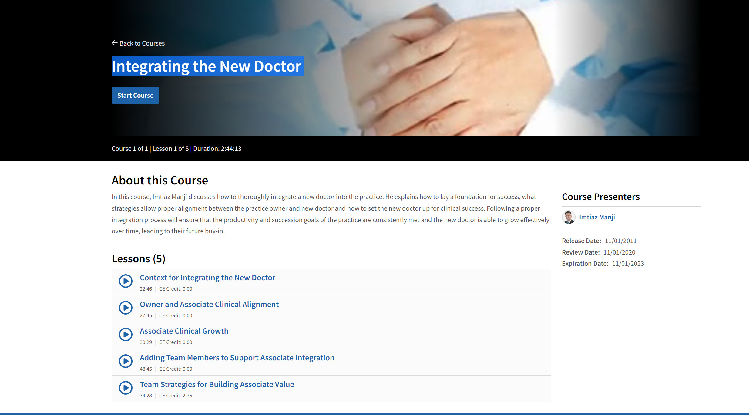 Cover of Integrating the New Doctor