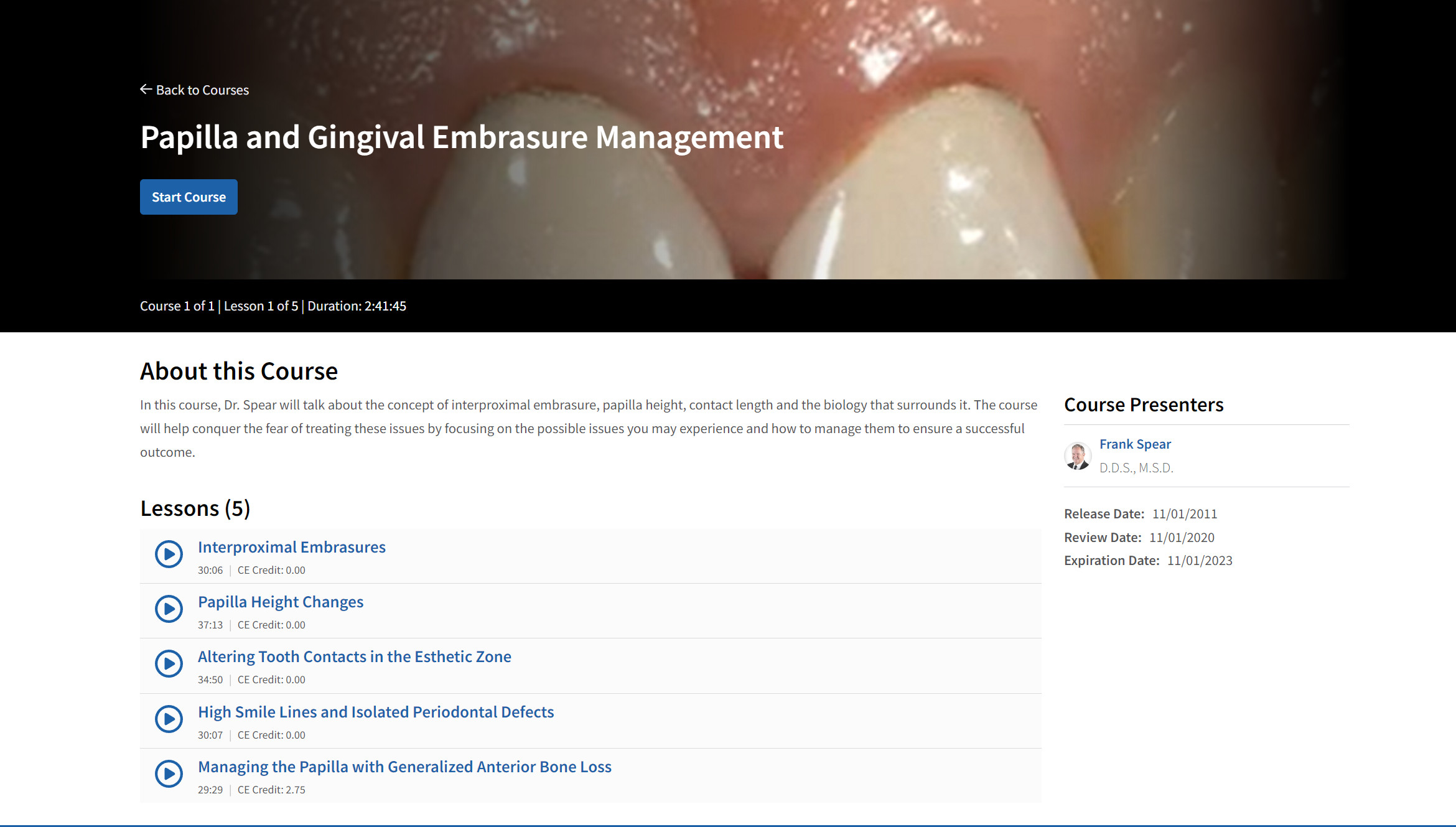 Cover of SPEAR Papilla and Gingival Embrasure Management