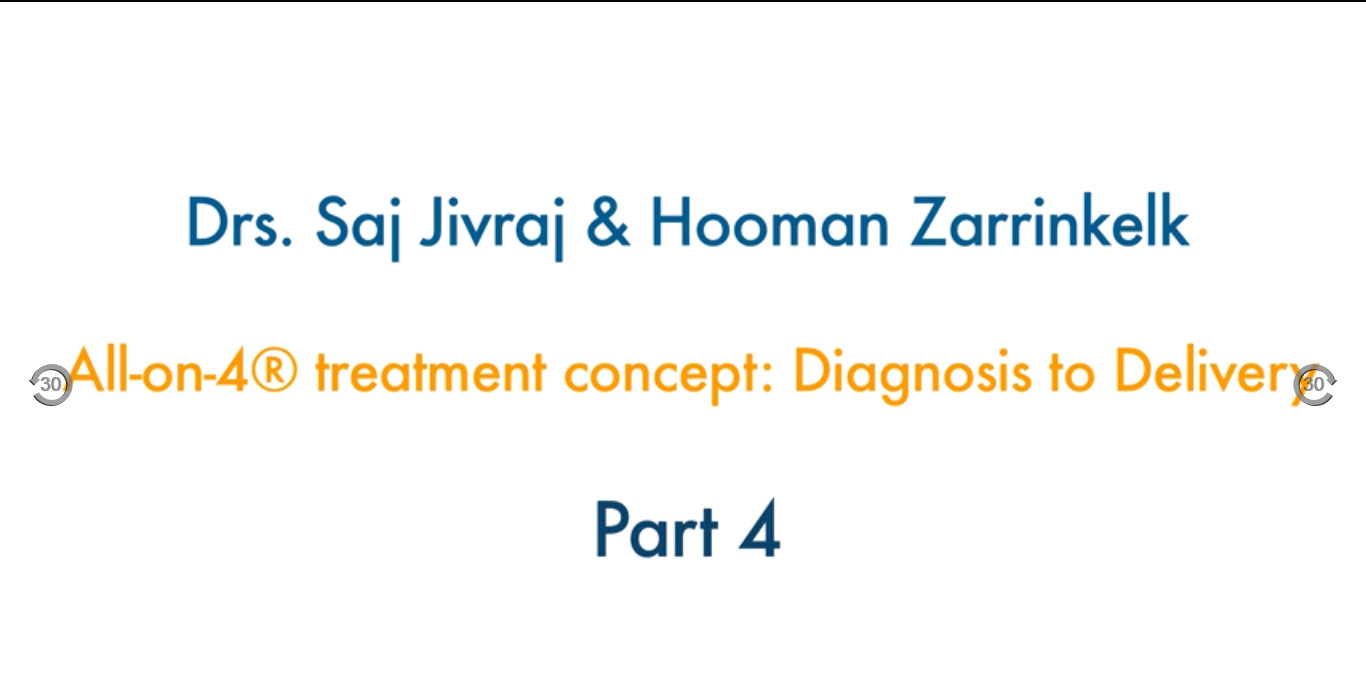 The All on 4 Concept: Diagnosis to Delivery Part 4 – Prosthetic Principles and Techniques for Fabrication of the Final Prosthesis. Complications and Maintenance.