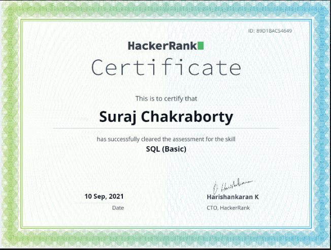 SQL Certification