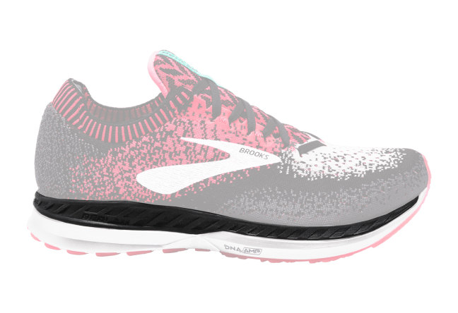 brooks bedlam womens grey coral white