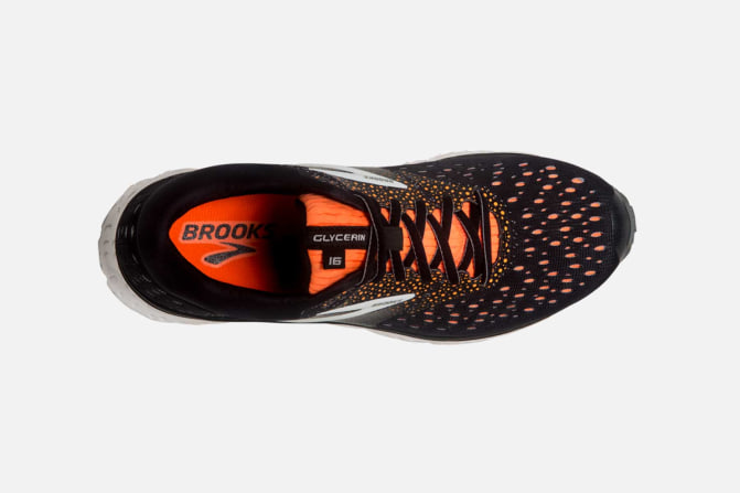 brooks glycerin 16 black orange