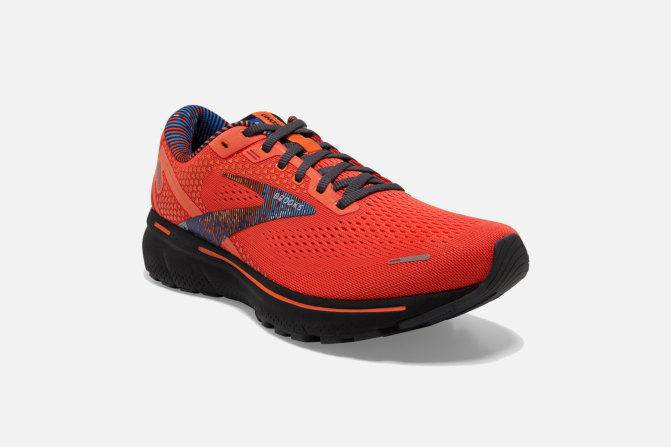 brooks red sneakers