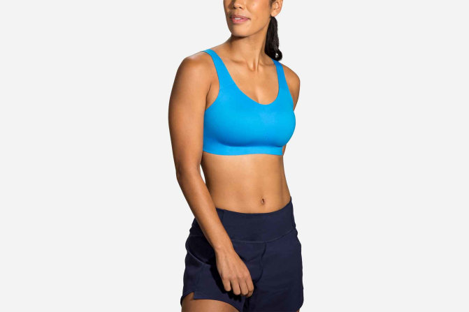 Brooks Dare Scoopback Run Bra Blue Bolt/Navy