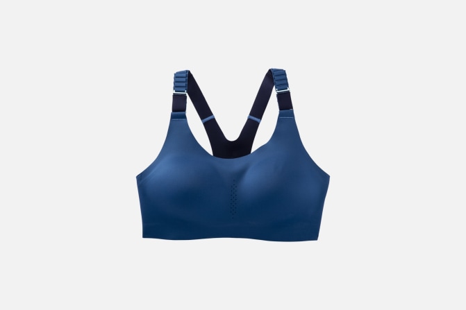 Women's Dare Racerback Run Bra 2.0 (454 - Blue Ash/Navy)