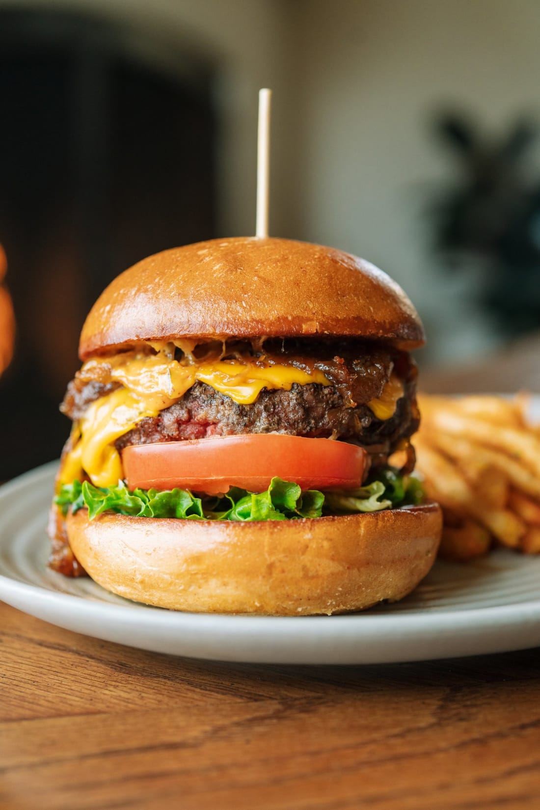 The burger, honest