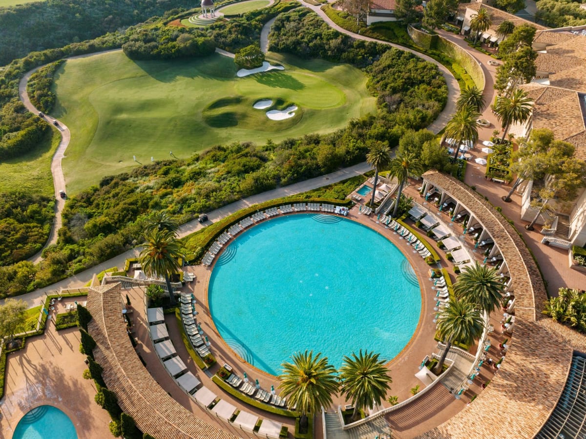 The pool, from above
