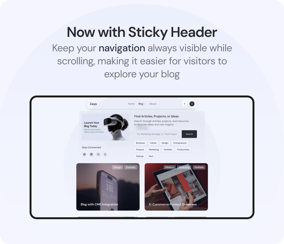 Zaya - Modern Personal Blog Wordpress Theme