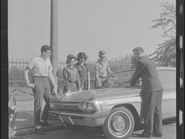 Driving class at Cleveland High School