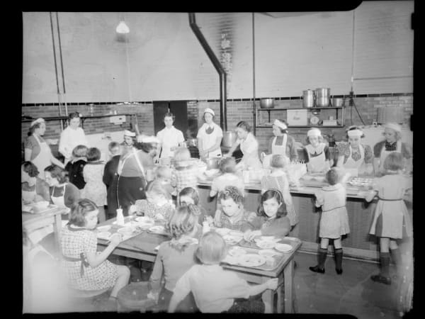 Dewey School lunchroom