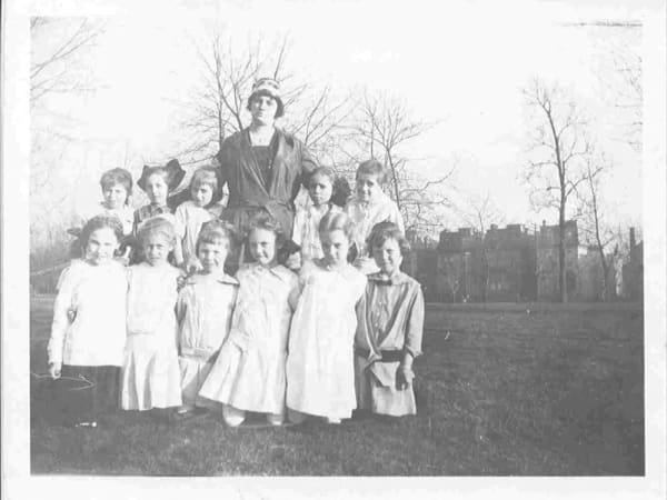 The Barr Branch Sewing Club, co-sponsored by the Barr Branch Mothers' Club and St. Louis Public Library