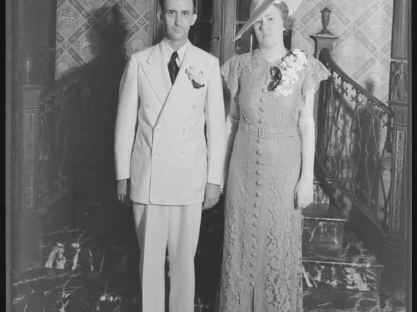 Wedding couple at the Forest Park Hotel