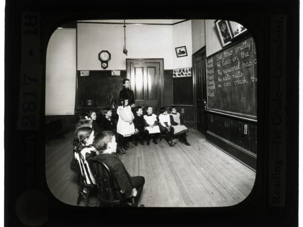 Educational Museum Lantern Slides: Reading- First Grade- Carondelet School