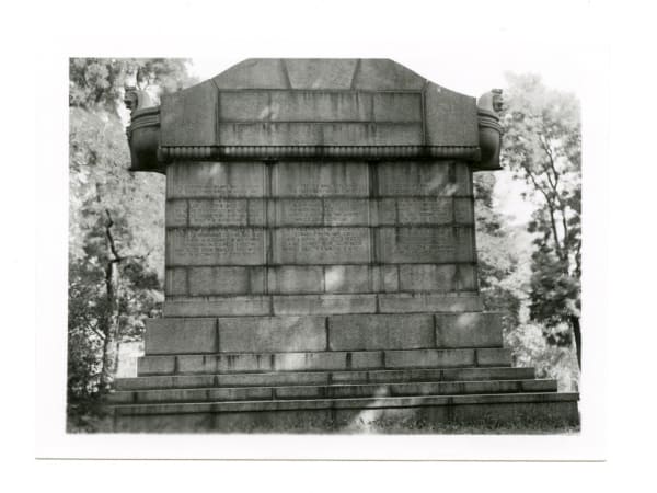 Naked Truth Statue (Preetorius-Schurz-Daenzer Monument) from Rear. Reservoir Park, Grand and Lafayette.