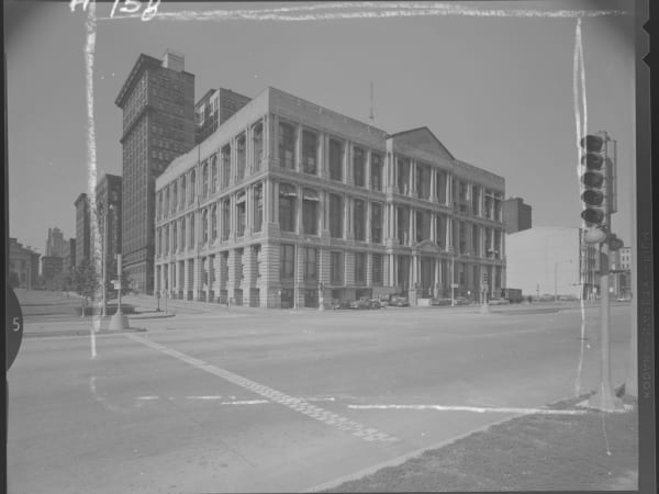 Exterior view of the Merchant's Exchange Building, 111 Memorial Drive