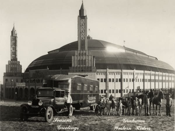 Grahams Western Riders in Front of the St. Louis Arena