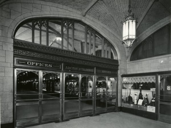 Entrance Door to the Arcade Building