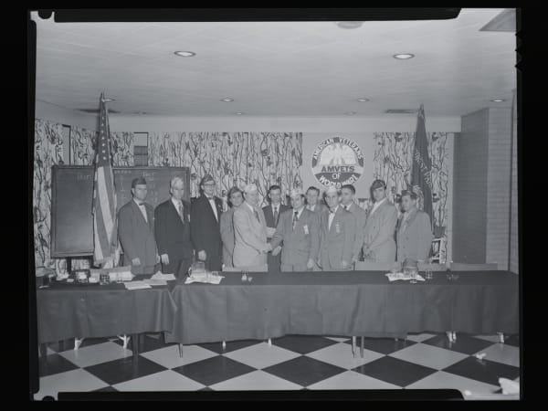 Officers of the American Veterans of World War II (AMVETS) at the 1952 Missouri State Convention at Lennox Hotel