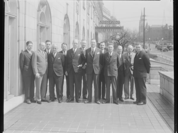 Standard Oil Executives Posed Outside the Coronado Hotel