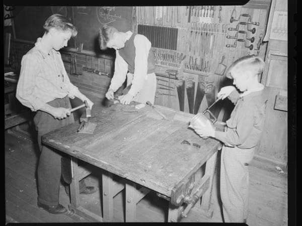 Madison School: Manual Arts - Repairing Kitchenware