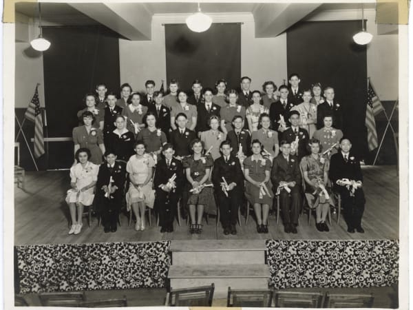 Madison School Graduation Class Photo, January 1939