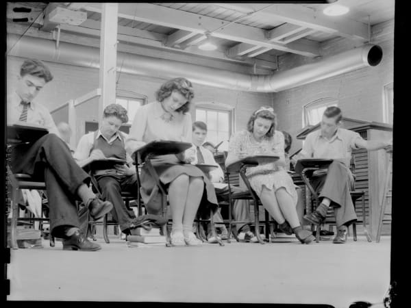 Blewett High School: Feet in Class