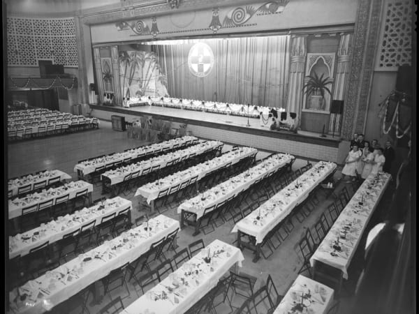 Decorated Buffet Tables Set Up at Parties at Alhambra Grotto and Moolah Temple