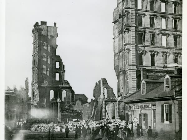 Ruins of Lindell Hotel After Fire, 1877