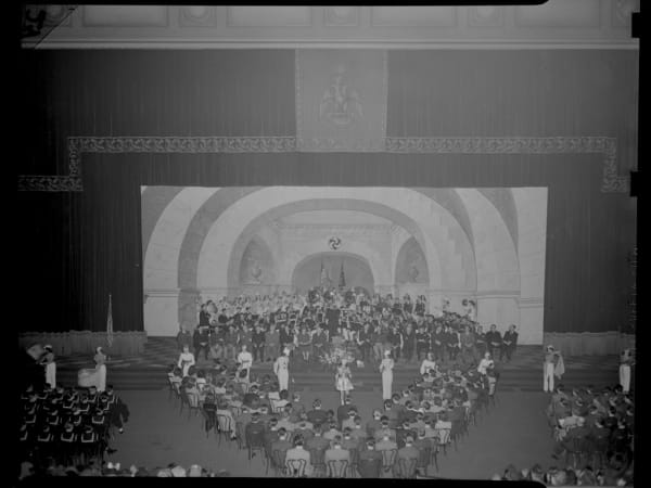 Hadley Vocational School: Band Playing at Scottish Rite Cathedral
