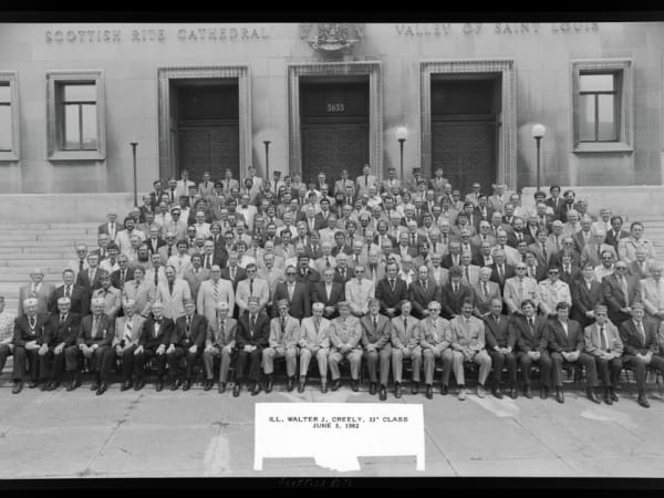 Illinois, Walter J. Creely, 33rd Degree Class at the Scottish Rite Cathedral