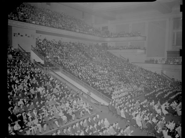 Hadley Vocational School: General View - Graduation Exercises at Scottish Rite Cathedral, January 1943