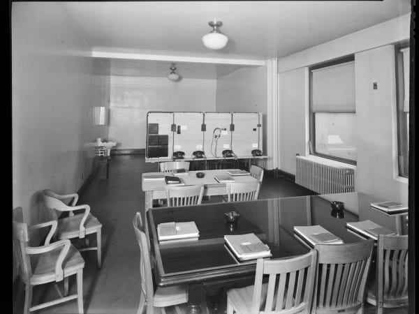 MEETING ROOM AND OFFICE AT THE SOUTHWESTERN BELL TELEPHONE COMPANY.