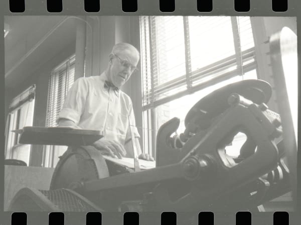Stix, Baer, and Fuller Worker in the Downtown Print Shop