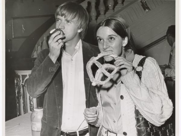 Rock Concert Goers Snacking in the Lobby of Powell Hall