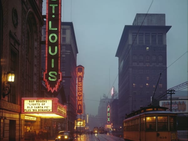 View of the Theater District on Grand Avenue